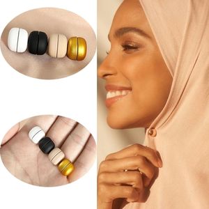 Pins broches 12 pc's /lot magnetische hijab pinnen mat metaal geen snag moslimvrouwen hijab islamitische pineloze veiligheidshoofddoek broches accessori 230515