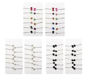 Broches broches 24pcs Muslim Hijab Scarf Pin Pearl Clif Headscarf Accessoires de châles Lady Clips Jewerly Gift2798203