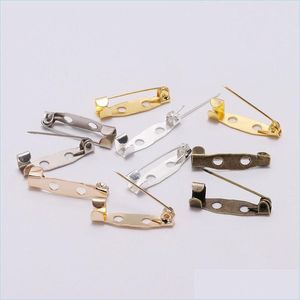 Pins Broches 50 stks/partij 15 20 25 30 35 40 45Mm Broche Clip Basis Pins Veiligheidsinstellingen Leeg voor Diy Sieraden Maken Benodigdheden 784 T2 D Dh1Xj