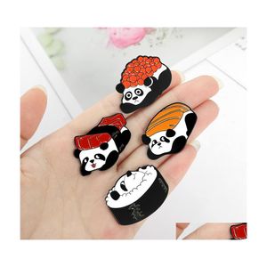 Prendedores Broches Aleación Panda Broche Adornos Accesorios de mezclilla Sushi Originalidad Interés Pin Sistema solar 1 4Zb Y2 Drop Delivery Jewe Dhzev