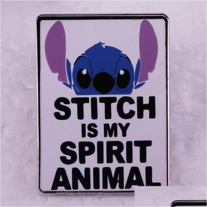 Broches broches bleu stipa bébé badge animal spirituel bon ami bon ami badges drop livraison bijoux dh8xq