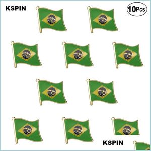 Pinnen broches Brazili￫ vlag revers pin badge broche pins badges drop levering 2022 sieraden dhcin