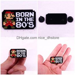 Alfileres Broches Hermano Broche Películas lindas Juegos Esmalte duro Alfileres Recoger Dibujos animados Mochila Sombrero Bolsa Collar Solapa Insignias Entrega de la gota J Dhcgu