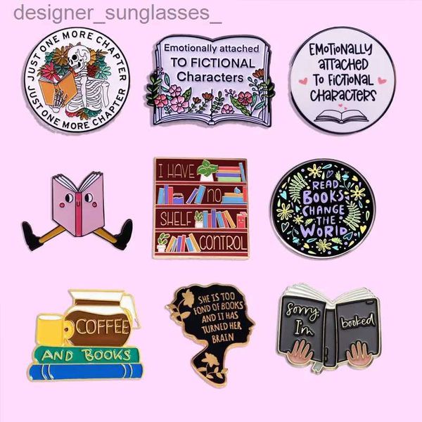 Épingles Broches Livre de Bande Dessinée r Broche Lel Pin Étudiant Sac D'école Badge Mignon Livre Accessoires Bijoux Uniques Birtay Cadeau pour FriendsL231117