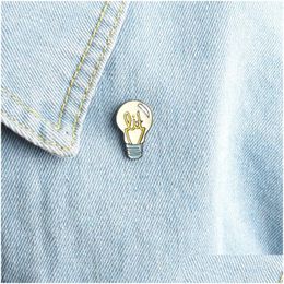 Pins Broches Cartoon Light Bb Pins Goed Idee Broche Knop Pin Denim Jasje Jeans Badge Sieraden Creatief Cadeau Voor Kinderen Kinderen Dr Dhwnf