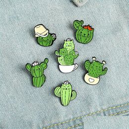 Pins broches kat cactus emailbroches pin meisje sieraden accessoires vintage broche pins badge cadeau 1460 e3 drop levering 2021 dhsel dhfru