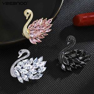 Broches Broches Charmant Cristal n Broche Bijoux De Mode Strass Animal Broche Pour Femmes et Filles Cubique Zircone Oiseau Broche Décorer HKD230807