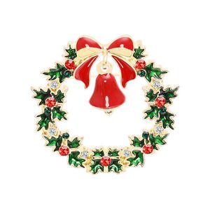 Pins broches kerstfeest cadeau 10 stijlen kerstman hoed kruk sokken laarzen slee email pin badge druppel levering juwelen dhgarden dh5ki