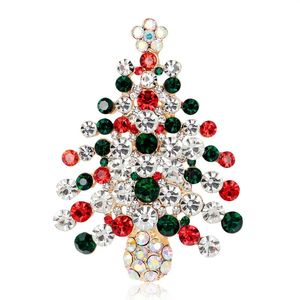 Pins, broches Cindy Xiang Rhinestone kerstboom voor vrouwen