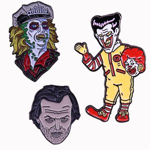 Pins, broches klassieke film cartoon joker figuur halloween emaille broche pins badge revers pin jas mode-sieraden accessoires