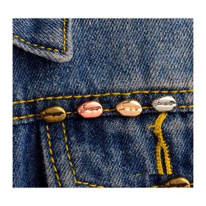 Pins Broches Grain de café Modélisation Cowboy Collier Pins Alliage Géométrique Vêtements En Métal Pour Chemise Unisexe Sac À Dos Badge Bijoux Accesso Dhdh1