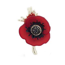 Pins Broschen Gedenkbroschen Epauletten Rote Mohnblume Ansteckblume Britische Prinzessin Kate Brosche Schmuck Frau Broch Pin Mode Neu HKD230807