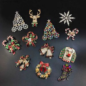 Pins Broches Creatief Plezier Kerstserie Broche Geluk Vakantie Zegen Geschenken Sieraden Accessoires Engel Sneeuwpop Kerstboom Y240329