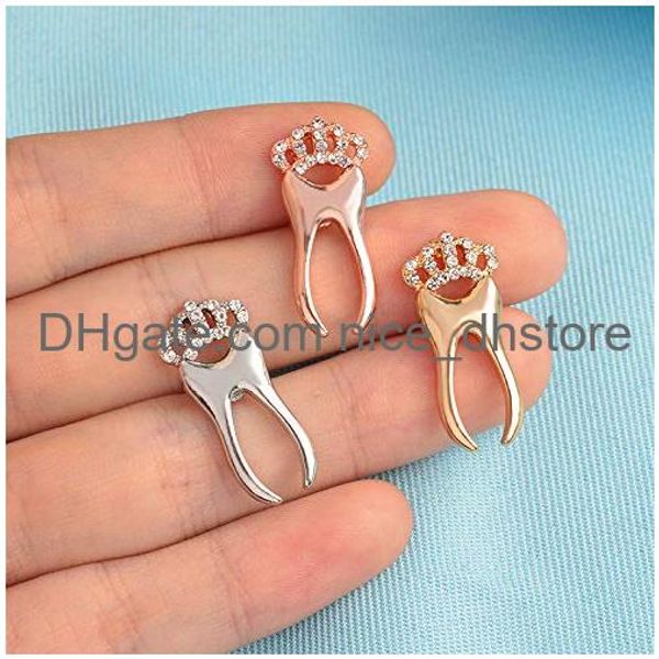 Épingles broches couronne dent les infirmières sae doctorants infirmières bijoux bijoux baignade épingle pour les dentistes caricatures viande accessoires humains t otv4a