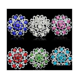 Pinnen broches kristalbloemen love pins diamanten broche boutonniere stick cor bruiloft mode sieraden 1894 t2 drop levering dhwvn