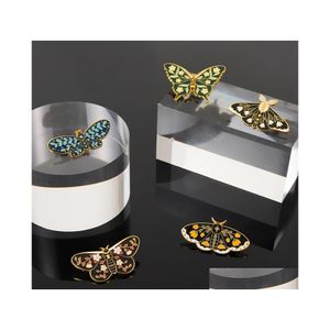 Pins broches op maat gemaakte designer broches en pinnen voor mannen vrouwen vergulde goud vlinder bloem dieren patroon badge originaliteit ena dhpxs