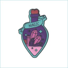 Broches Broches Broches de dessin animé créatif mignon Potion magique Berg alliage de cristal émail broche insigne broche 615 H1 livraison directe Je Dhgarden Dhcdu