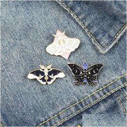 Pins Broches Leuke Emaille Vlinder Pin Voor Vrouwen Meisje Mode-sieraden Accessoires Metalen Vintage Pins Badge Groothandel Gift Drop Deli Dhvps