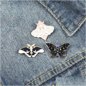 Pinnen broches schattige email vlinderpen voor vrouwen meisje mode sieraden accessoires metaal vintage pins badge groothandel cadeau drop deli dhoqa