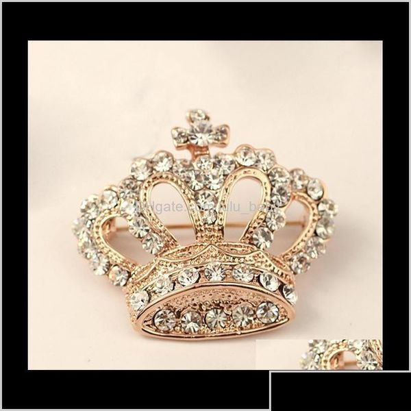 Broches Broches Vêtement Décoratif Cristal Pour Les Femmes De Mariée Brillant Strass Couronne Robe Pin Zdms5 Pins O6Dth Drop Delivery Bijoux Dha6L