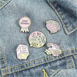 Pins Broches Emaille Broches Pin Roze Skelet Bloem Metalen Badges Grappige Broche Pins Gift 1480 E3 Drop Levering Dhmoh