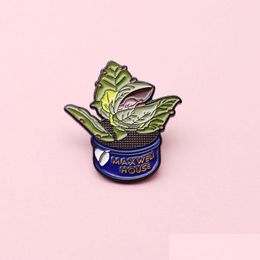 Pins Broches Emaille Broches Pins Bloempot Plant Happy Coffee Bean Broche Trend Joker Badge Sieraden 1474 E3 Drop Delivery Dhgarden Dh2Fm