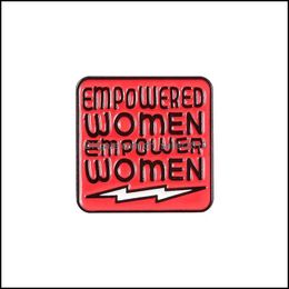 Pins broches email pinnen feminisme broches empowered vrouwen badge pleiten gelijkheid pin sieraden cadeau voor vrienden 6119 q2 drop deli dhra5