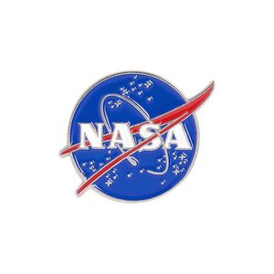 Pins broches mode blauw nasa thema metalen broche pins eco email grappige persoonlijkheid voor meisjes geschenk sieraden badges tas kleding deni dho0c