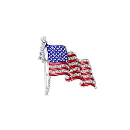Pins broches mode kristal handgemaakte Verenigde Staten vlag revers pins unieke strass sieraden cadeau drop levering otmhu