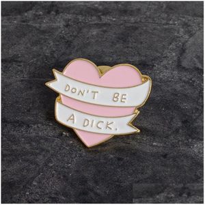 Pins Broches Mode Roze Hart Broches Grappige Emaille Broche Pins Liefde Sieraden Fit Rugzak Jas Trui Hoed Jassen Accessoires F Dh1Qv