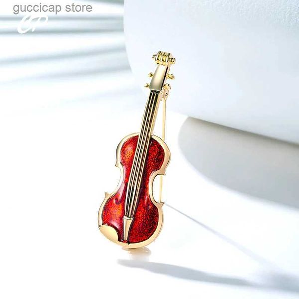 Broches broches mode violon Punk broches cristal strass instruments de musique broche broche bijoux accessoires Y240329