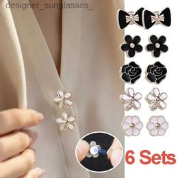 Pins Broches Mode femmes broche ensembles magnétique Anti-lumière boucle collier décoration vêtements pince vêtements accessoires réglage broche PinsL231117