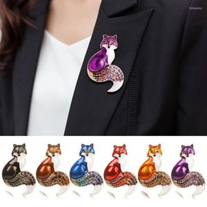 Épingles broches mode femmes strass de stratones charme en émail broche broche épingle animal maquillage cadeau accessoires accessoires spinspins kirk22