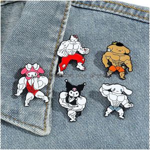 Broches broches Broche de minou de dessins animés drôles pour adts mignons en émail sac sac à dos vestes vestes cacles