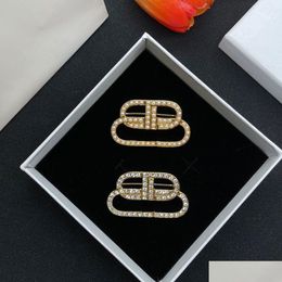 Pins Broches Gouden Broche Ontwerper Engels Alfabet Licht Luxe Mode Pak Sieraden Schoenen Tas Kleding Accessoires Cadeau Drop Deliv Dhyy4