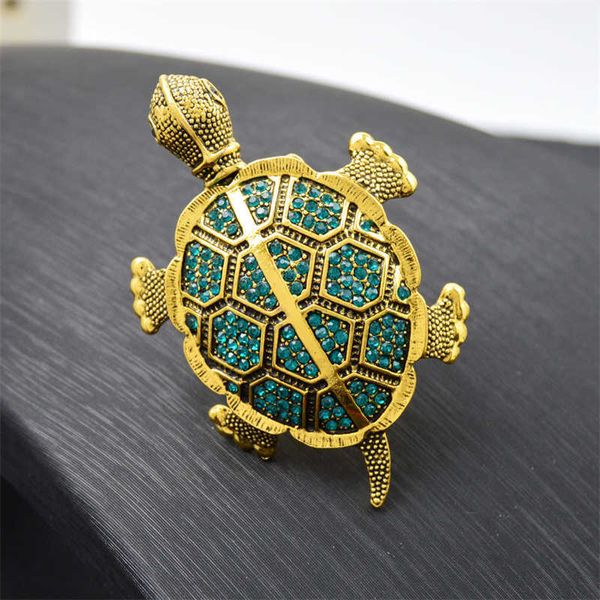 Alfileres Broches Verde Blanco Rhinone Tortuga Broche Pin Lindo Kawaii Vintage Tortuga Broches Niños Regalo Animal Alfileres Accesorios L230315