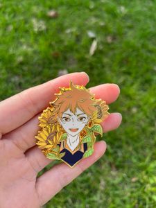 Broches Broches Haikyuu Anime Émail Broche Hinata Tobio Oikawa 55mm Dur Badge Mode Revers Bijoux Enfants Amis Cadeaux D'anniversaire 230727