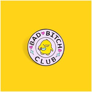 Pins Broches Hard Emaille Pin Badge Creatieve Wei Than Mes Eend Gouden Broche Mode Cartoon Dier Rugzak Reversspeldjes sieraden Gif Dhry4