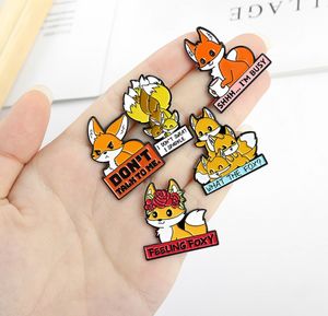 Épingles Broches Je suis occupé ne me parle pas épingle en émail pour les femmes mode robe manteau chemise Demin métal drôle broche broches Badges Promotio cadeau