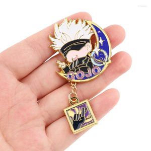 Alfileres Broches Manga japonesa Gojo Satoru Anime Esmalte lindo Pin Insignia Dibujos animados Collar Solapa para mochila Decoración Joyas RegalosPins Kirk22