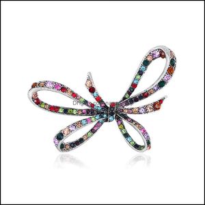 Pins broches sieraden strass bow for dames broche pins accessoires drop levering 2021 1yxkg