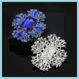 Pins broches sieraden strass glanzend kristal voor vrouwen broche pinnen hoge kwaliteit druppel levering 2021 hwp0v