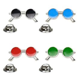 Anstecknadeln Broschen Koreanisch Farbige Anstecknadel Cartoon Sonnenbrille Vergoldet Sier Abzeichen Colorf Brille Brosche Lustiger Schmuck Großhandel 1 Dhgarden Dhkub