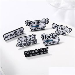 Pins Broches Math Emaille Broche Pins Kleding Accessoires Gesp Badge Nummer Eerste Pin Groothandel Drop Levering Sieraden Dhyet