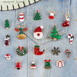 Broches Broches Joyeux Noël Broche Dessin Animé Père Noël Arbre De Noël Émail Broche Mini Bonhomme De Neige Elk Chrétiens Lel Badge Jésus Bijoux CadeauxL231120