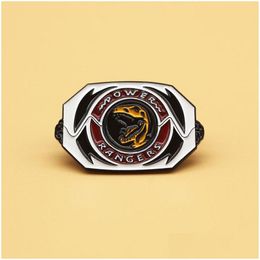 Pins Broches Mighty Morphin Power Rangers Metalen Cartoon Broche Rugzak Interessante Emaille Pins Hoed Tas Versieren Badges Drop Deliv Dhqda