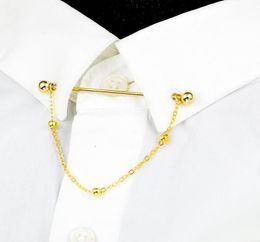 Pins broches obn cobre bola de metal camisa barra de collar con forma de aguja de corbata clásica joyería para hombre para hombres 3469435