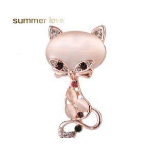 Broches Broches Opale Pierre Broche Broche Pour Femmes Hommes Costume Col De Chemise Strass Mignon Animal Élégant Bijoux Cadeau En Gros Drop Deliv Dhoz6