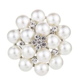 Broches Broches Perle Floral Cristal Fleur Broches Pour Femmes Décor De Mariée Vêtements Ornement Diy Drop Delivery Bijoux Dhqie