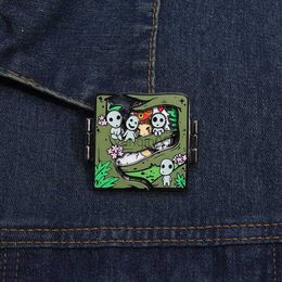 Pins Brooches Peek into Worlds Hard Enamel Pin Cartoon Anime Collection Brooches Lapel Backpack Badge Festival Jewelry Gifts for Kids Friends HKD230807